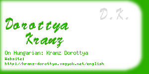 dorottya kranz business card